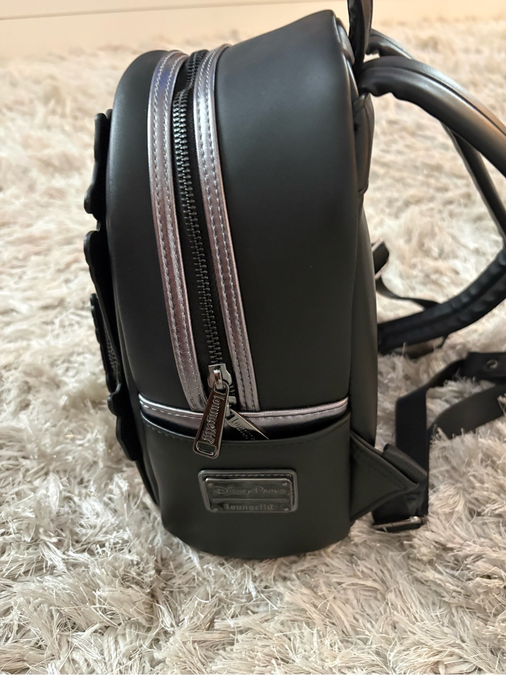 Loungefly villains Black Mini Backpack and Wallet - Picture 3 of 12